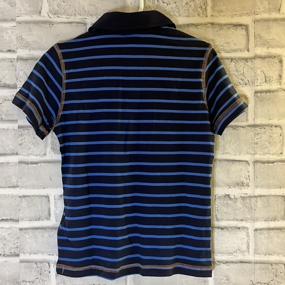 4/$20 primigi (Italy) boys football print polo striped shirt - size 4T - Picture 6 of 8